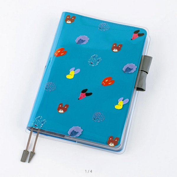 Keiko Shibata: Cover on Cover for A5 Size (Dog Ears Fluttering in the Wind), 2025 Hobonichi Accessories