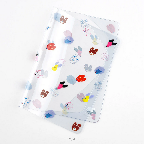 Keiko Shibata: Cover on Cover for A5 Size (Dog Ears Fluttering in the Wind), 2025 Hobonichi Accessories