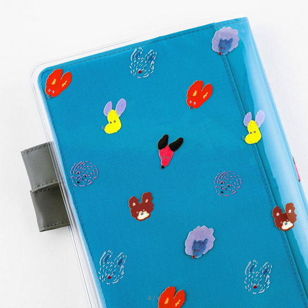Keiko Shibata: Cover on Cover for A5 Size (Dog Ears Fluttering in the Wind), 2025 Hobonichi Accessories