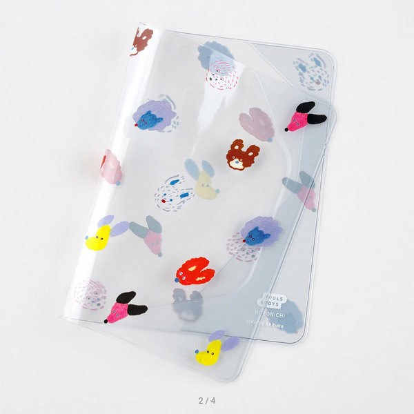 Keiko Shibata: Cover on Cover for A6 Size (Dog Ears Fluttering in the Wind), 2025 Hobonichi Accessories