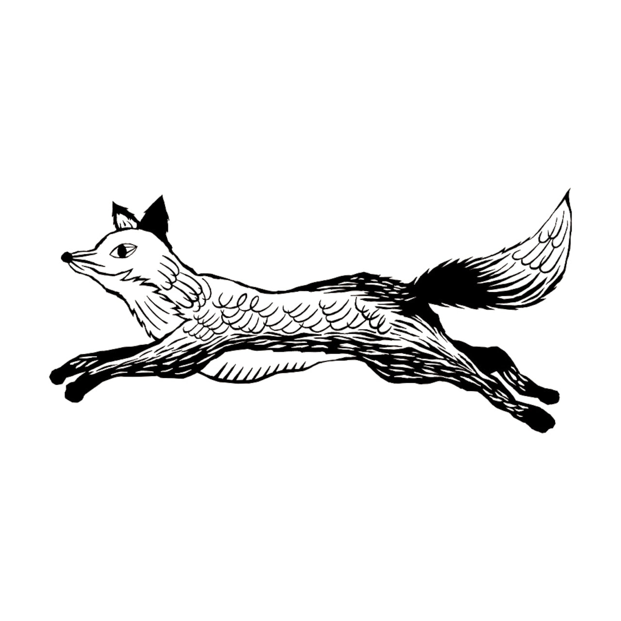Kinotorico Wooden Rubber Stamp - Fox -, Kinotorico stamp