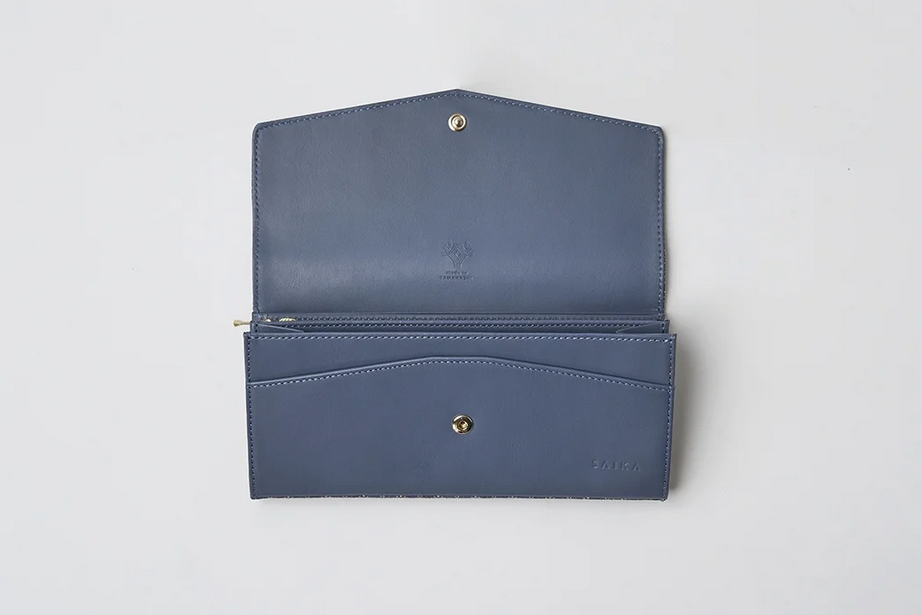Koshu Inden Japanese Deerskin Leather Long Wallet, Made in Japan, Japanese Leather Wallet