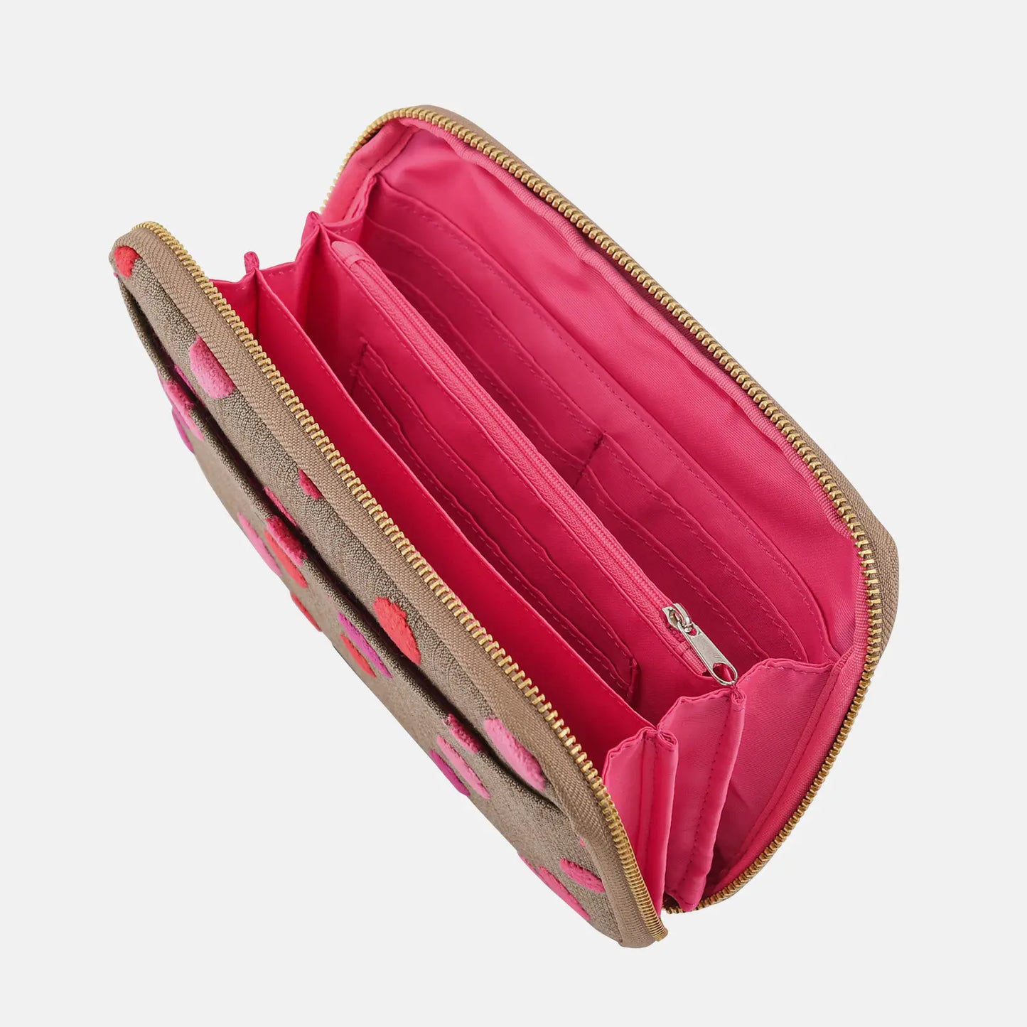 Koyaguchi Pile Fabric: Pink Sparkle Drawer Pouch Áne,  Hobonichi Drawer Pouch Áne