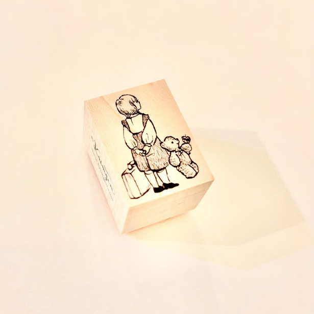 Krimgen Wooden Rubber Stamp - Departure -, Krimgen stamp