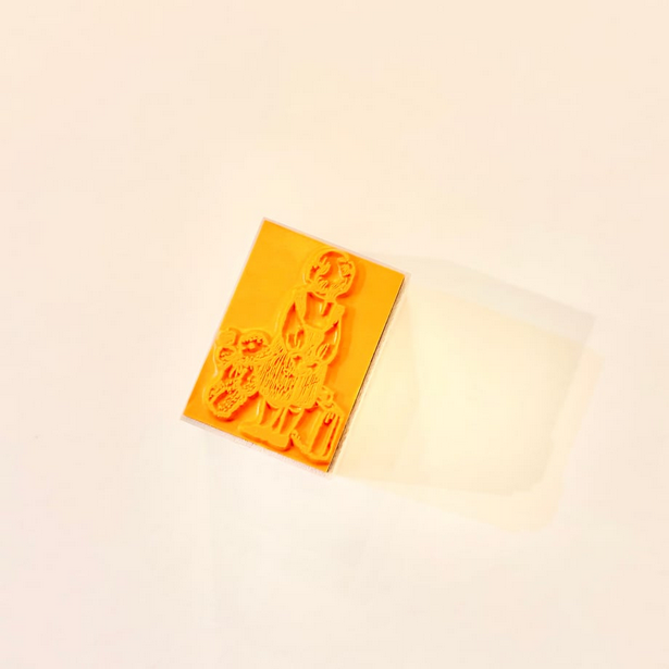 Krimgen Wooden Rubber Stamp - Departure -, Krimgen stamp