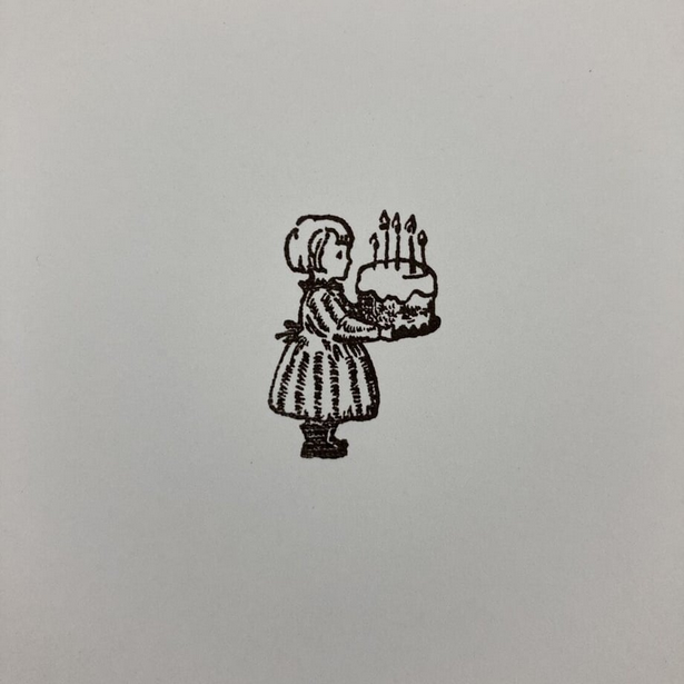 Krimgen Wooden Rubber Stamp - Happy Birthday -, Krimgen stamp
