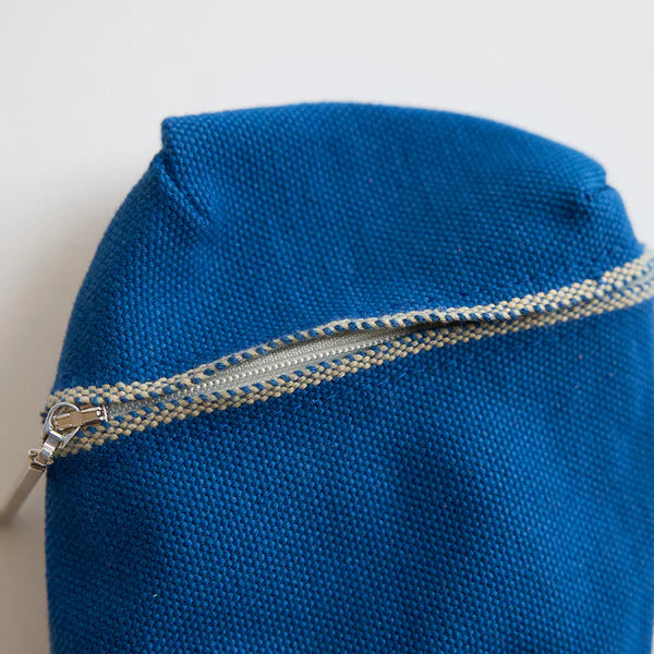 Kurashiki Hampu Canvas Pouch - S Size / Indigo Blue -, Japanese canvas pouch