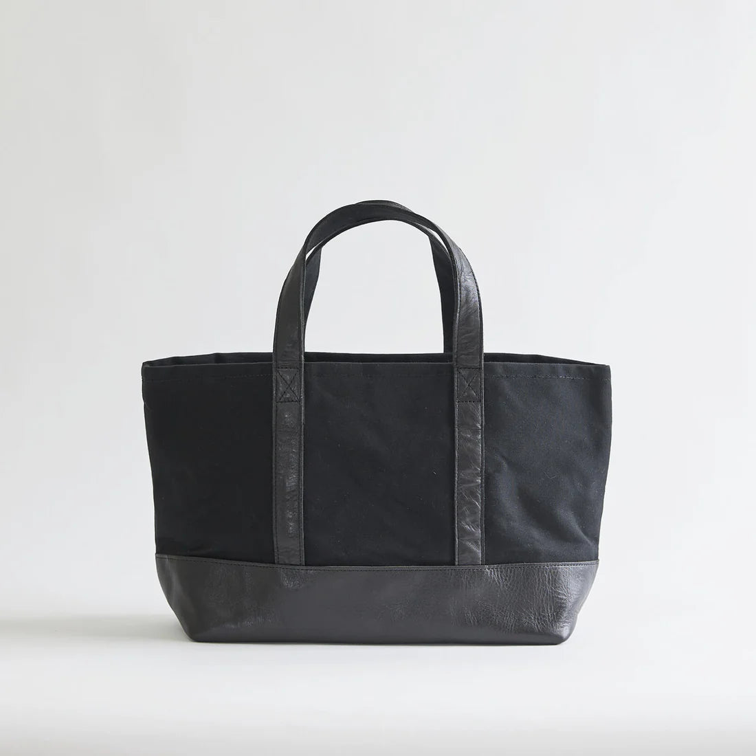 Kurashiki Hampu Canvas Tote Bag - Black -, Japanese canvas tote bag