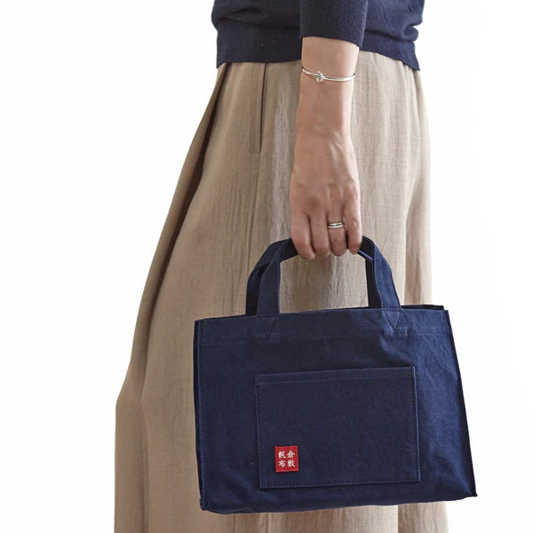 Kurashiki Hampu Canvas Tote Bag - Black -