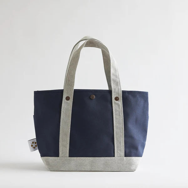 Kurashiki Hampu Canvas Tote Bag - Navy Blue -, Japanese canvas tote bag