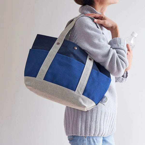 Kurashiki Hampu Canvas Tote Bag - Beige -, Japanese canvas tote bag