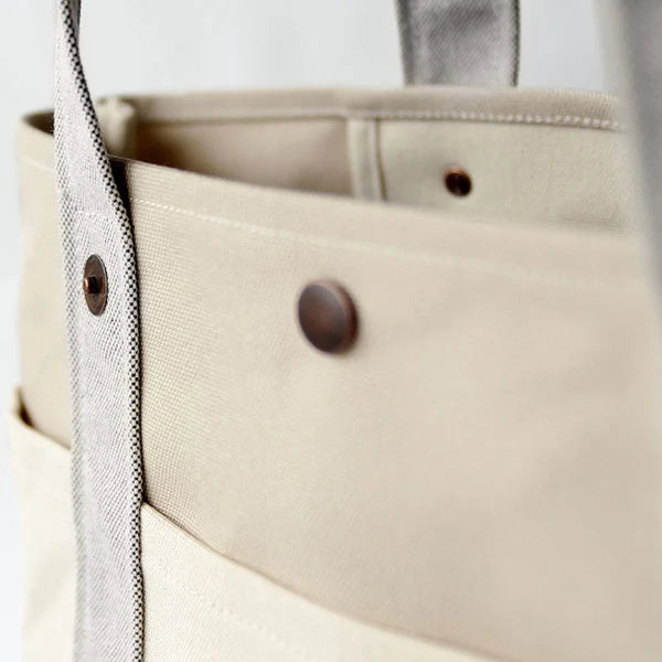 Kurashiki Hampu Canvas Tote Bag - Beige -, Japanese canvas tote bag