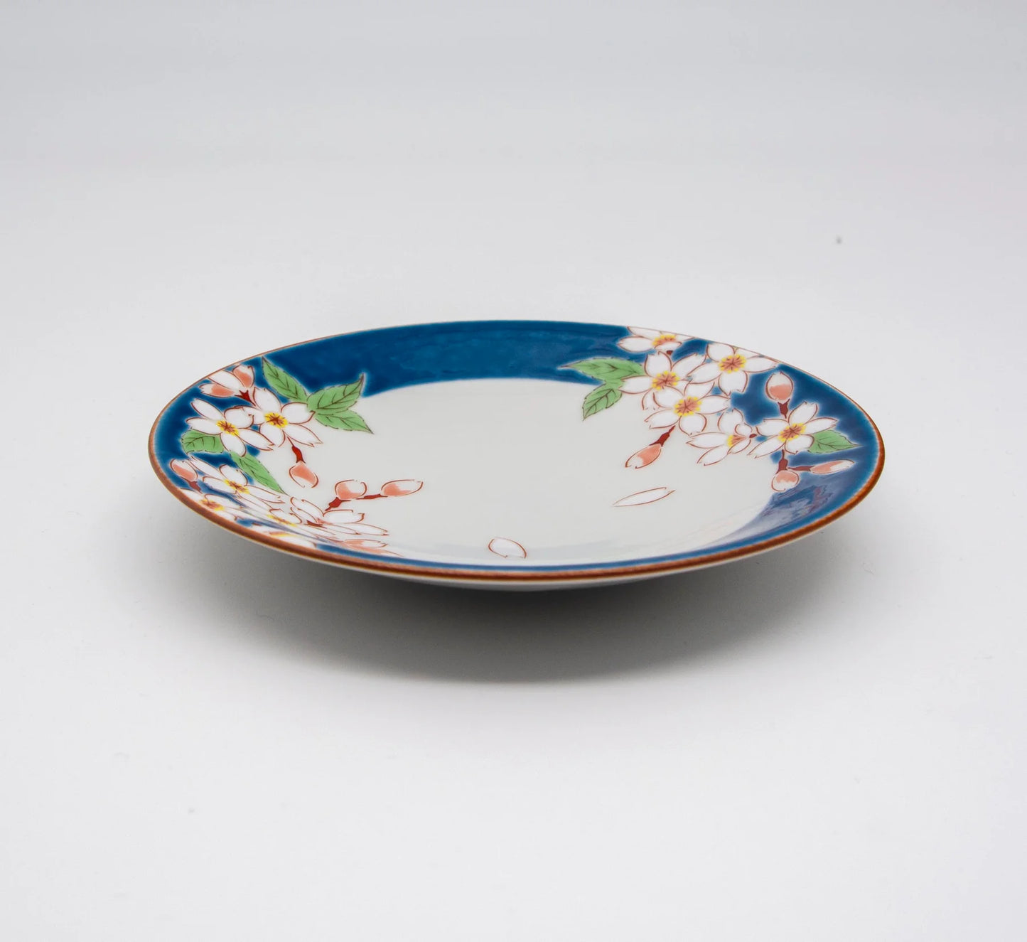 Kutani Yaki(ware) Small Plate 13.8 cm (5.4 inches) - Cherry Blossom -