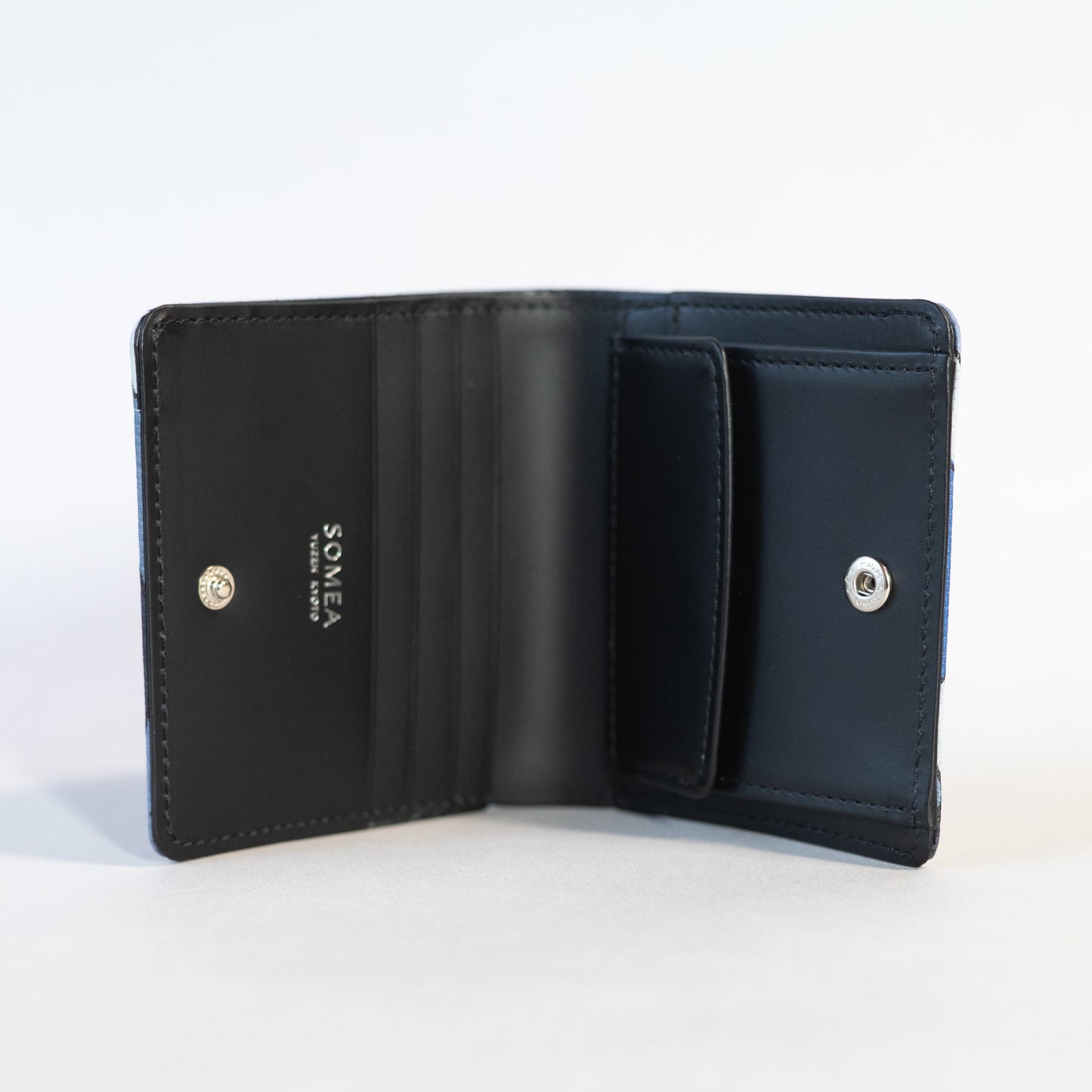Kyo-Yuzen Leather Fold Wallet - 002