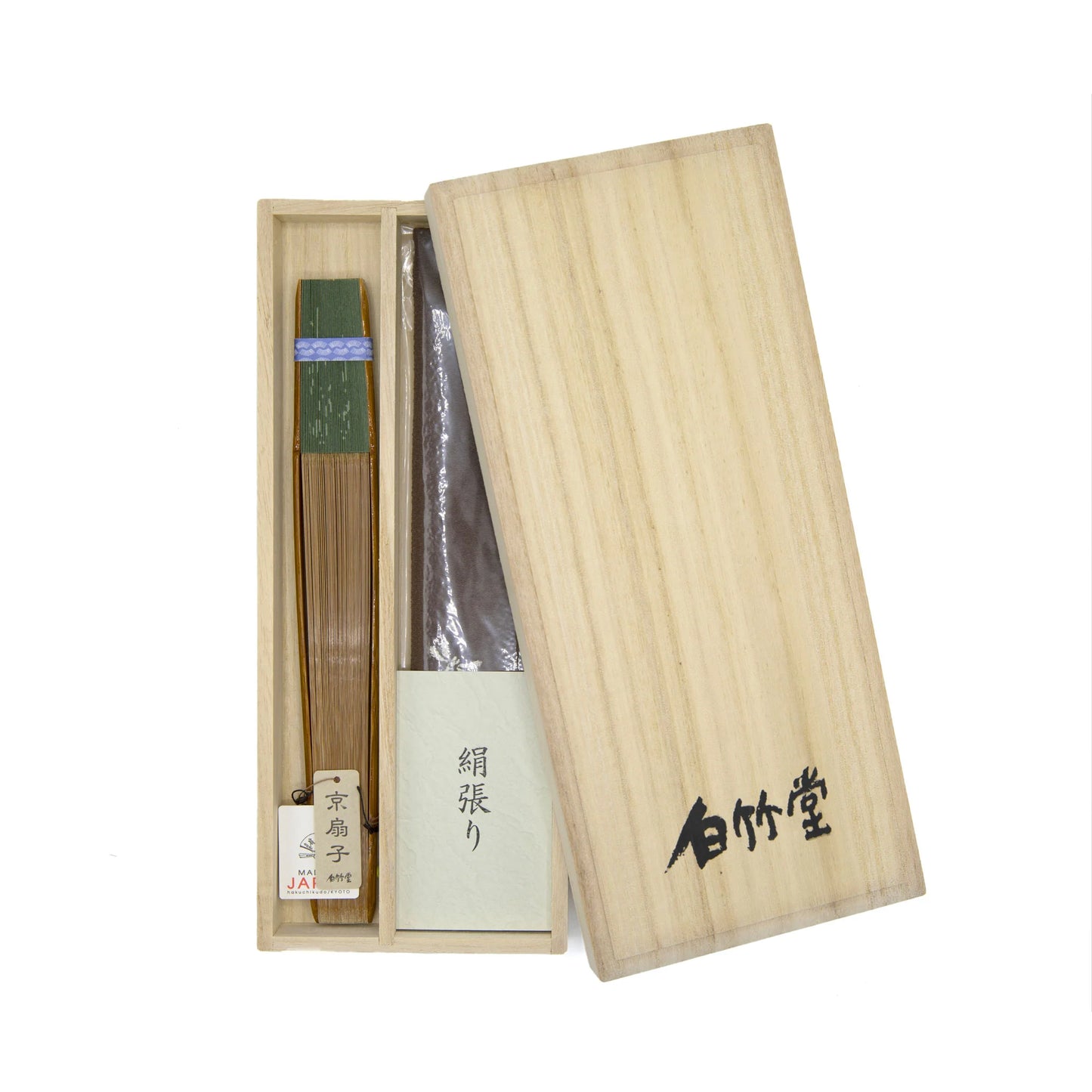 Kyo-sensu (Japanese folding fan) for Men - Fujin & Raijin (Wind God & Thunder God) - , Made in Kyoto, Japan , Kyoto sensu