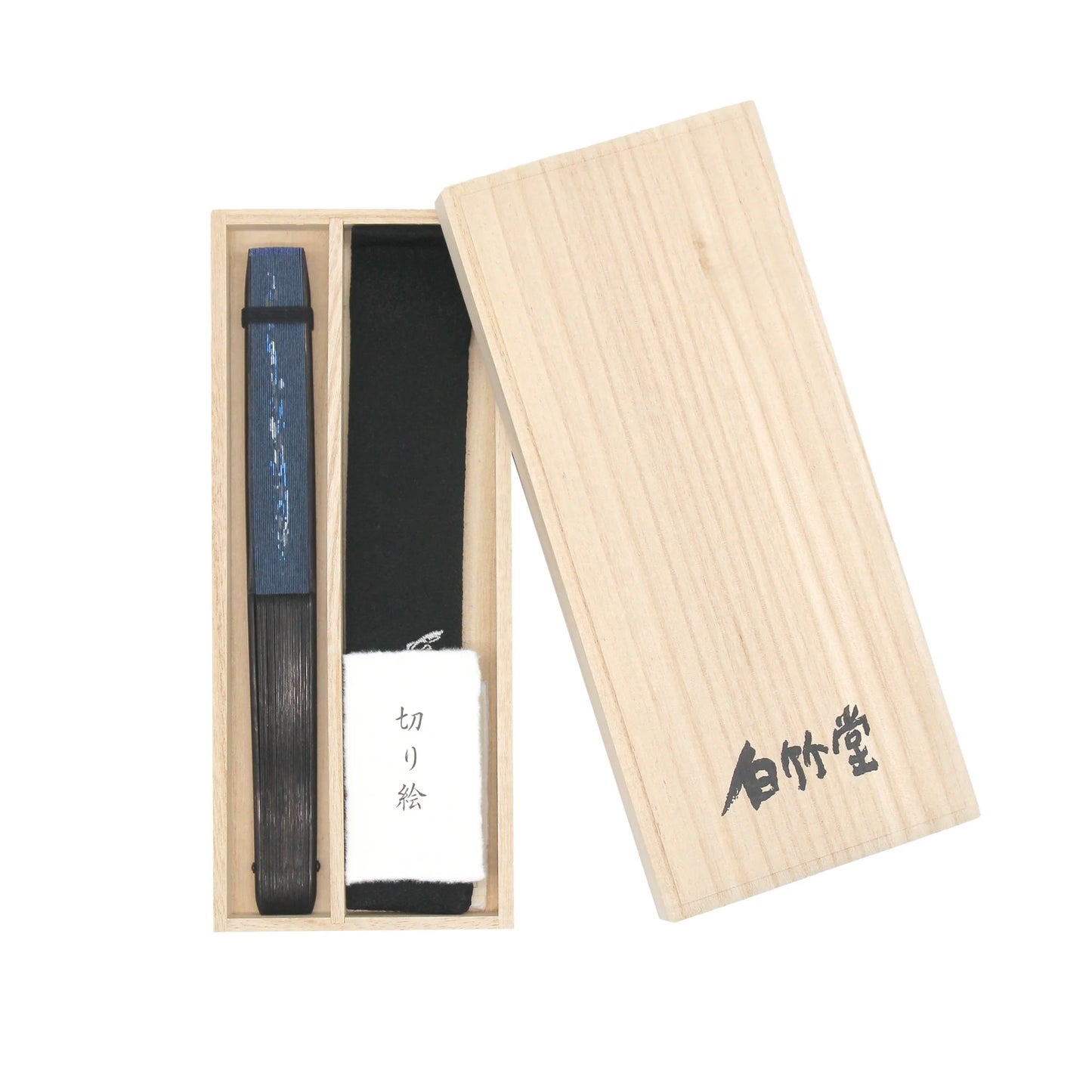 Kyo-sensu (Japanese folding fan) for Men - Kirie / Sweetfish - , Made in Kyoto, Japan , Kyoto sensu