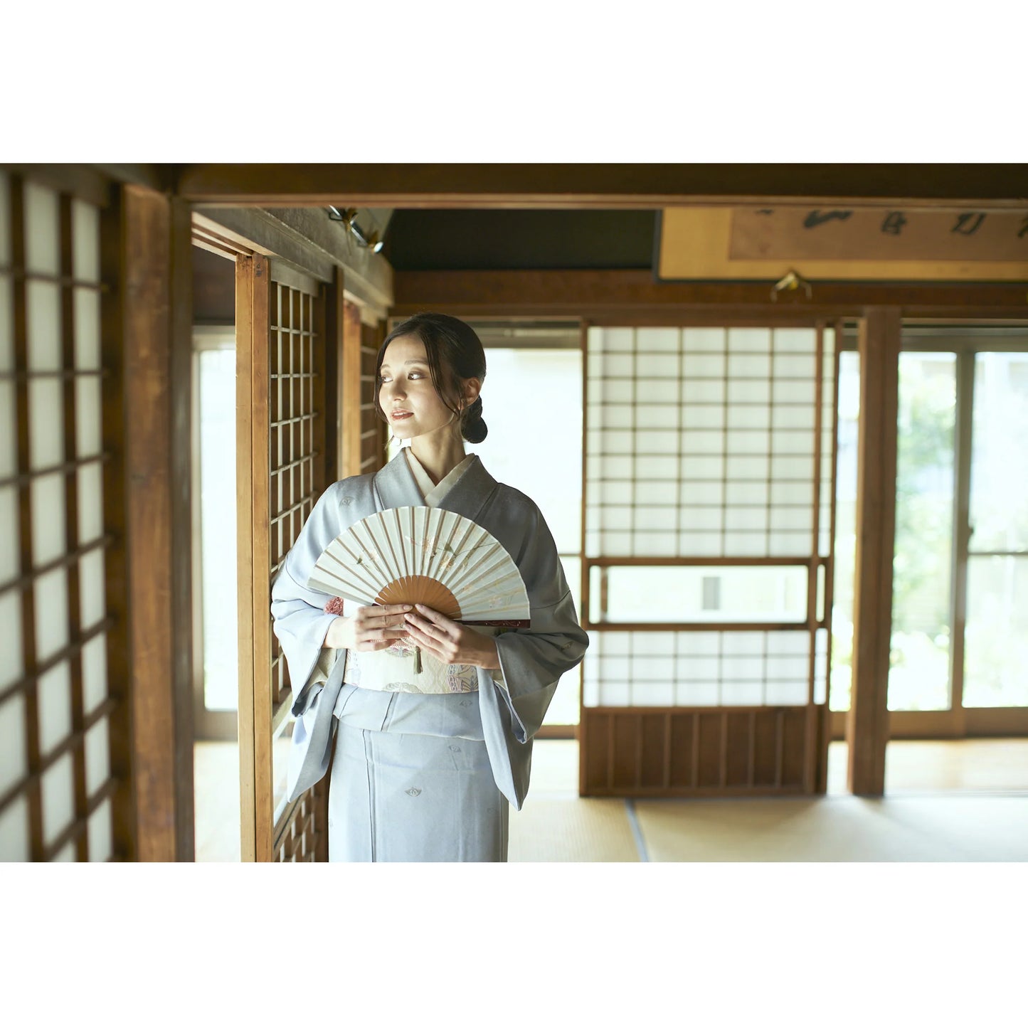Kyo-sensu (Japanese folding fan) for Women - Cherry Blossom - , Made in Kyoto , Japan, Kyoto sensu