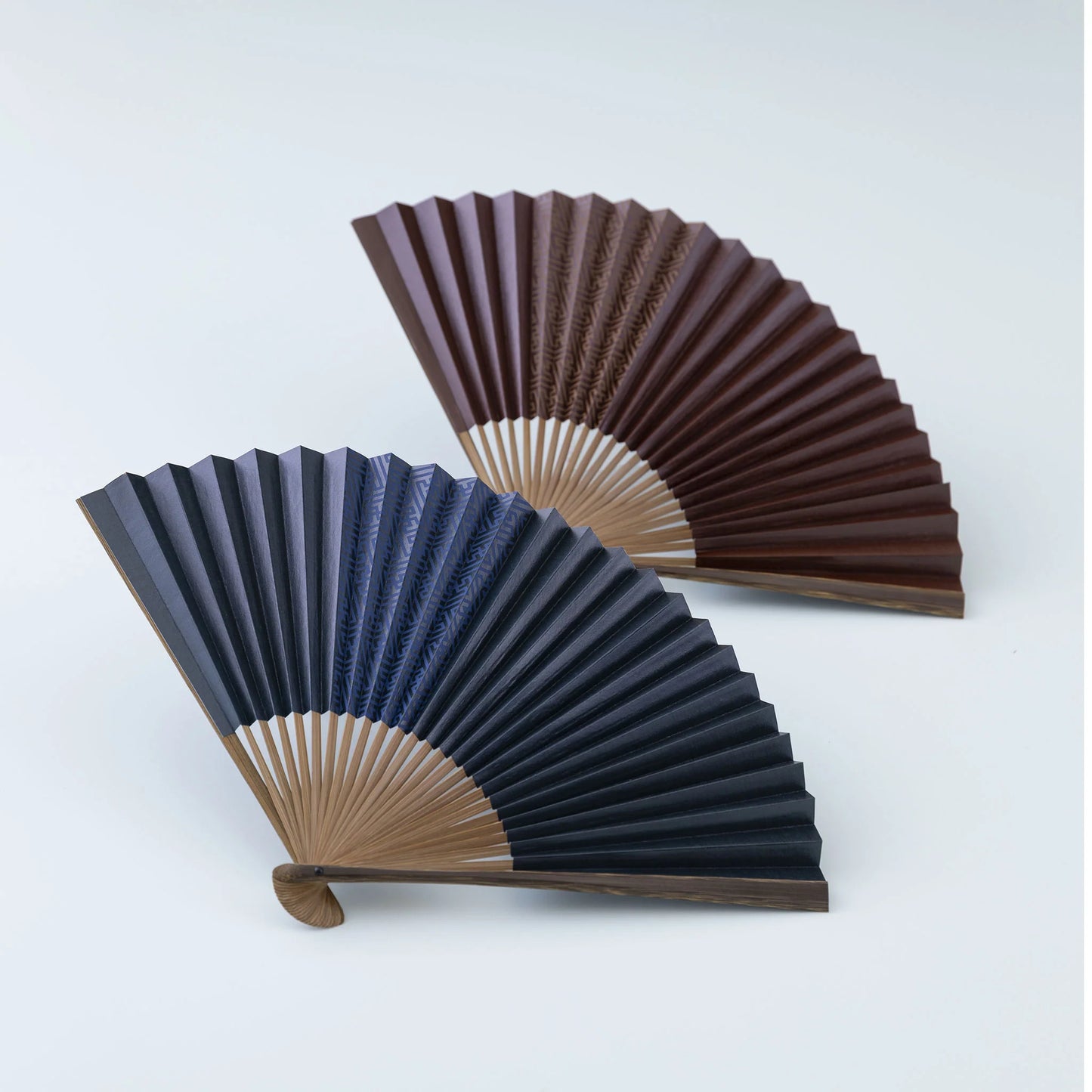 Kyo-sensu (Japanese folding fan) for Men - Kakishibu / Black - , Made in Kyoto, Japan , Kyoto sensu