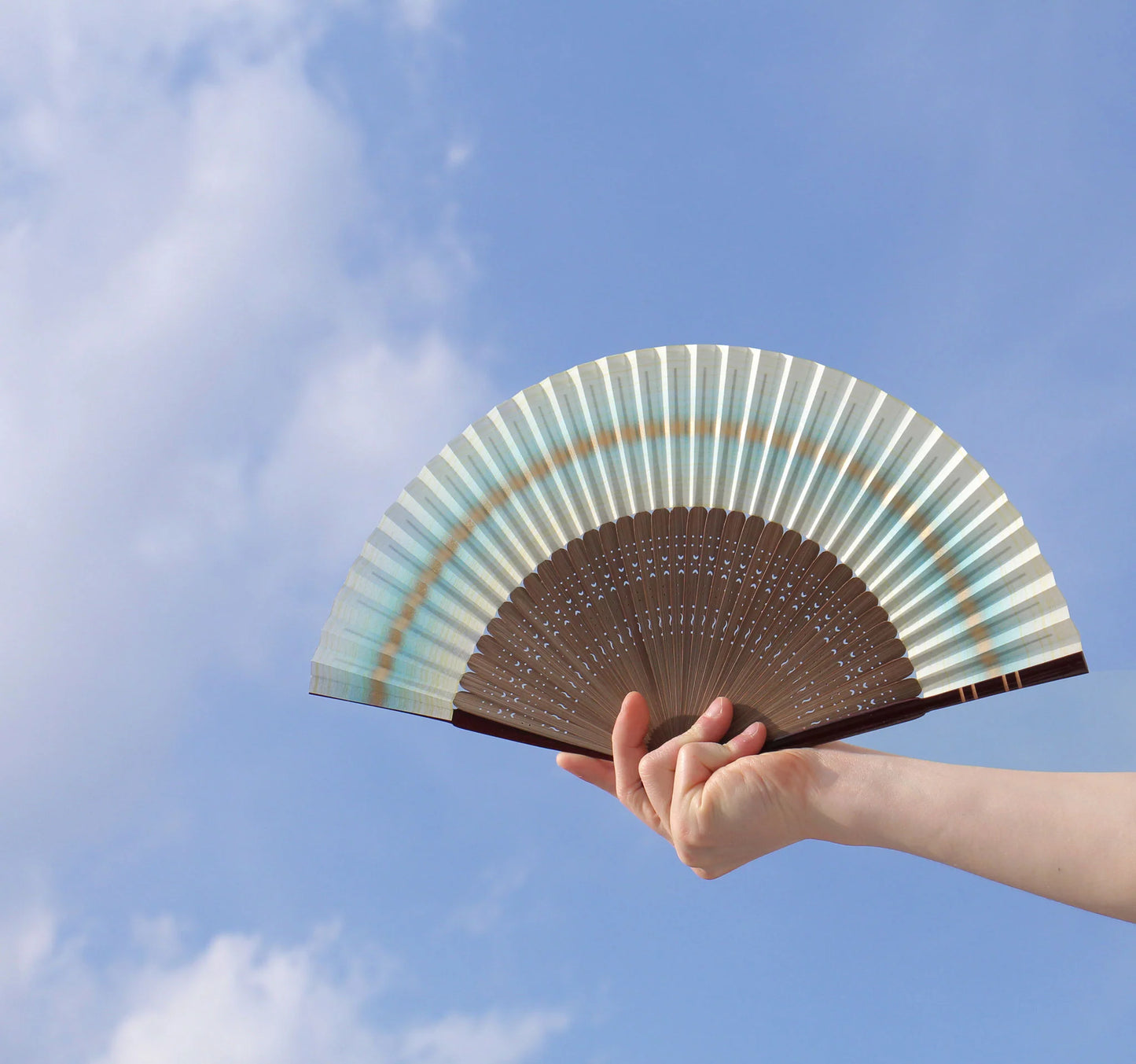 Kyo-sensu (Japanese folding fan) for Men - Ecliptic - , Made in Kyoto, Japan , Kyoto sensu