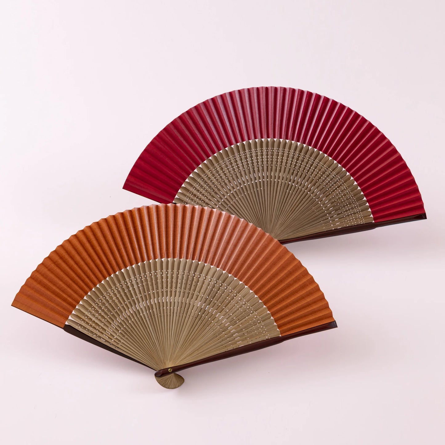 Kyo-sensu (Japanese folding fan) for Women - Kakishibu / Purple - , Made in Kyoto , Japan, Kyoto sensu