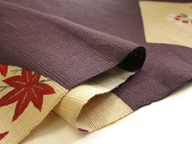 Hand-dyed Linen Noren (Japanese Doorway Curtain) - Ogi (Japanese folding fan) - , Kyoto Noren