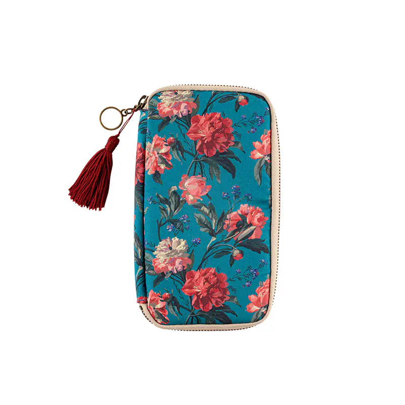 Liberty Fabrics: Decadent Blooms Small Drawer Pouch, Hobonichi Small Drawer Pouch