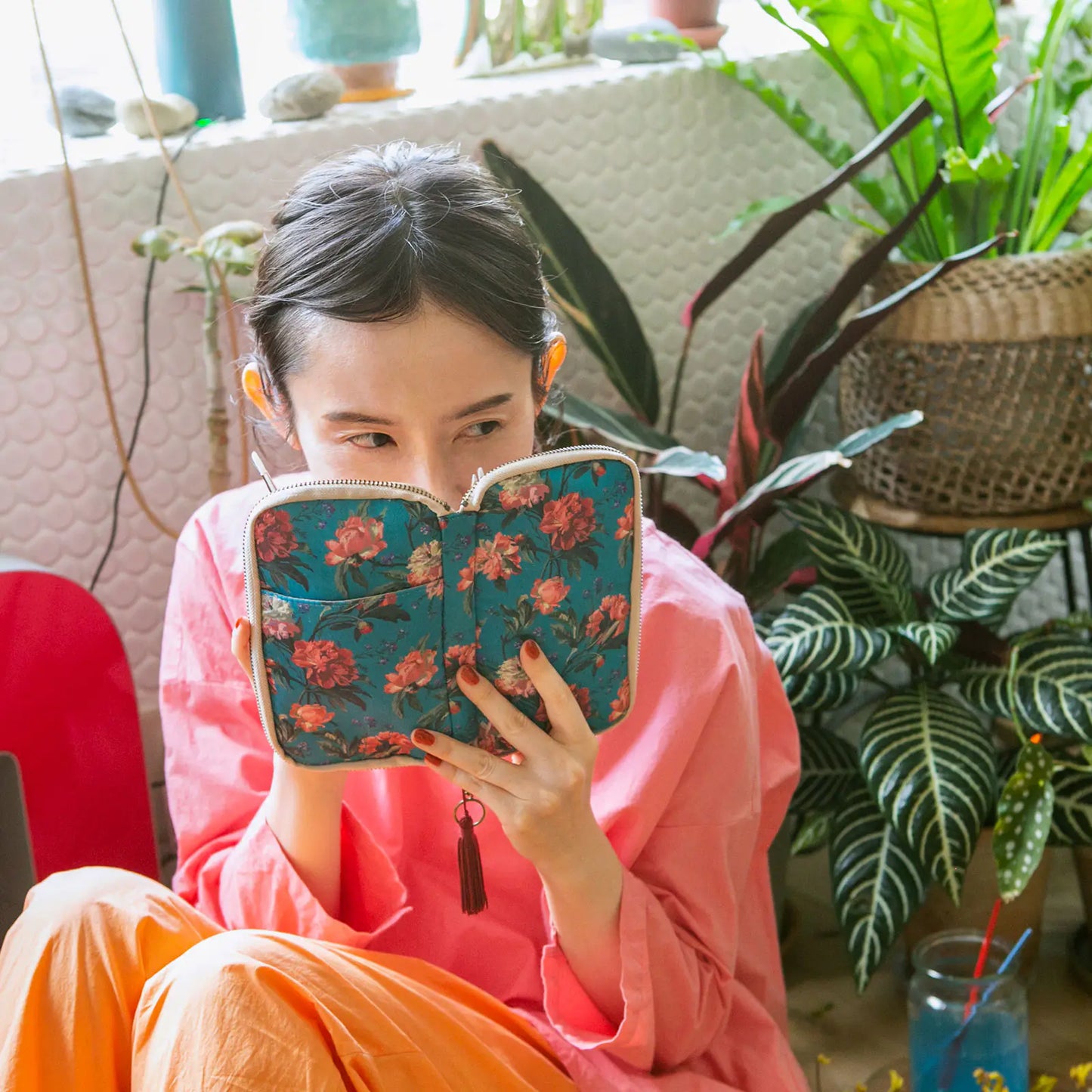 Liberty Fabrics: Decadent Blooms Small Drawer Pouch, Hobonichi Small Drawer Pouch