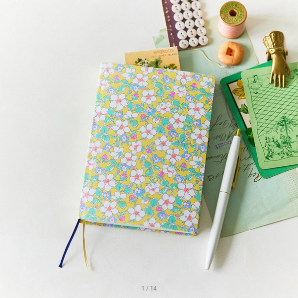 Sale! Hobonichi Techo 2025 Liberty Fabrics: Paysanne Blossom HON / A6 Size / Daily / Jan start / Mon start - English Edition