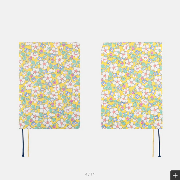 Sale! Hobonichi Techo 2025 Liberty Fabrics: Paysanne Blossom HON / A6 Size / Daily / Jan start / Mon start - English Edition
