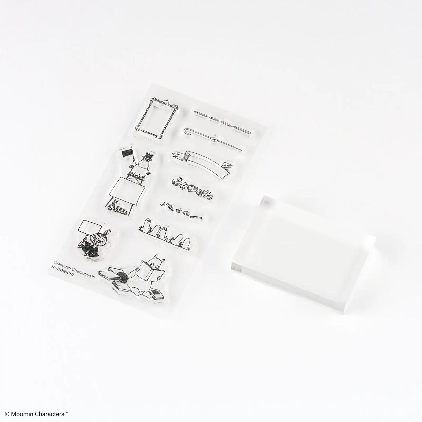 PRE-ORDER Moomin: Clear Stamp - Moomin (Frame) , 2026 Hobonichi Accessories