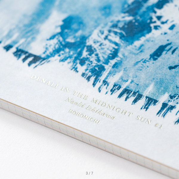 Naoki Ishikawa: Hobonichi Graph Notebook - Denali in the Midnight Sun #1 A6 Size / A5 Size, 2025 Hobonichi Accessories