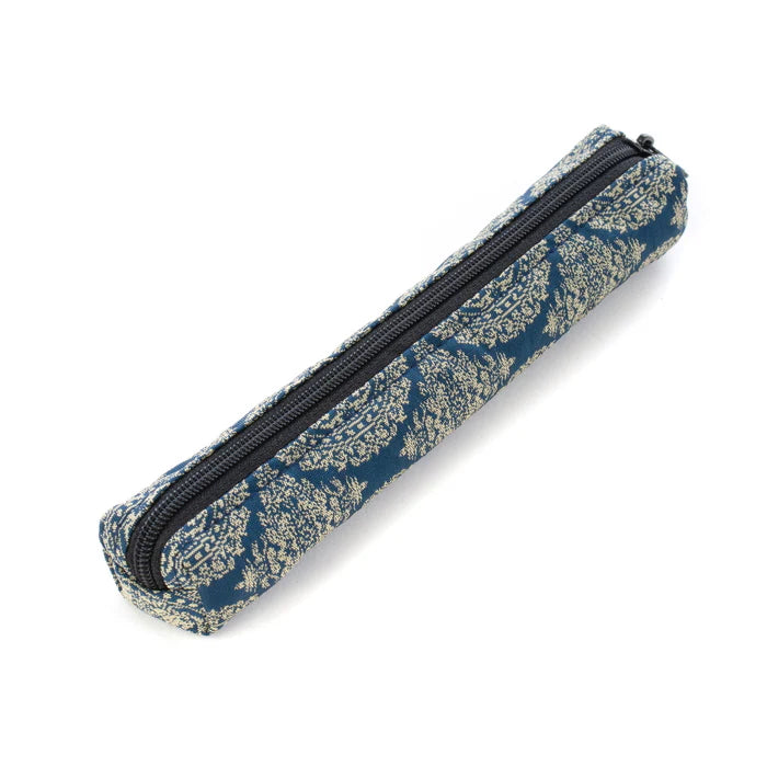 Nishijin-ori Pencil Case - Hunting Scene - , Made in Kyoto, Japan, Japanese traditional craft pen case