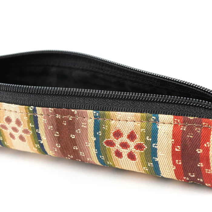 Nishijin-ori Pencil Case - Flowers - , Made in Kyoto, Japan, Japanese traditional craft pen case