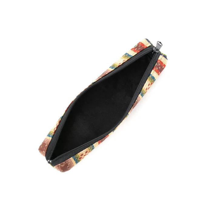 Nishijin-ori Pencil Case - Flowers - , Made in Kyoto, Japan, Japanese traditional craft pen case
