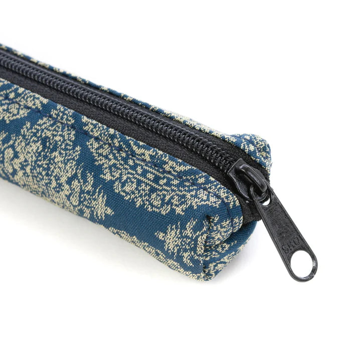 Nishijin-ori Pencil Case - Hunting Scene - , Made in Kyoto, Japan, Japanese traditional craft pen case