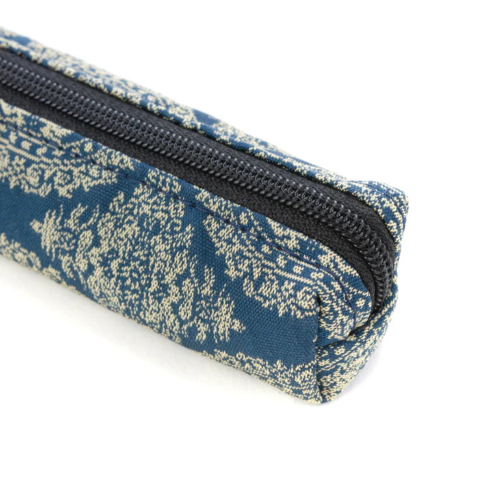 Nishijin-ori Pencil Case - Hunting Scene - , Made in Kyoto, Japan, Japanese traditional craft pen case