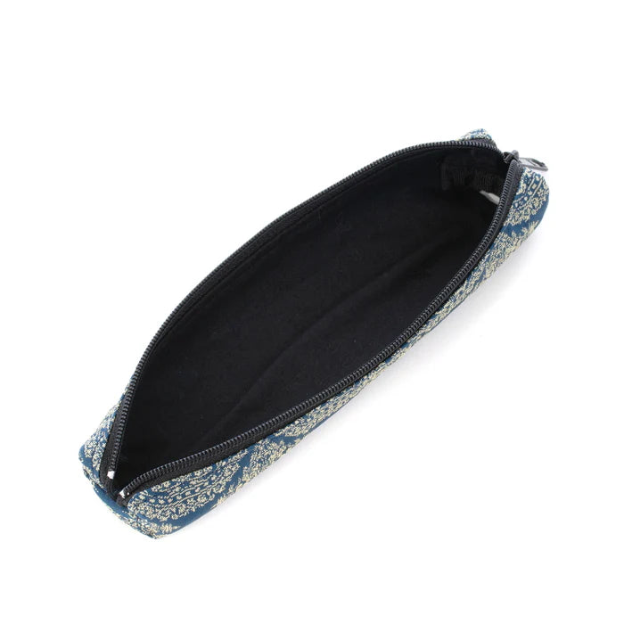 Nishijin-ori Pencil Case - Hunting Scene - , Made in Kyoto, Japan, Japanese traditional craft pen case