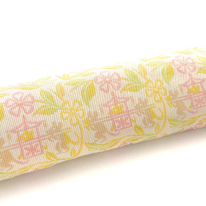 Nishijin-ori Pencil Case - Marrying Mice in the Cut-paper Appearance / White Clay - , Made in Kyoto, Japan, Japanese traditional craft pen case