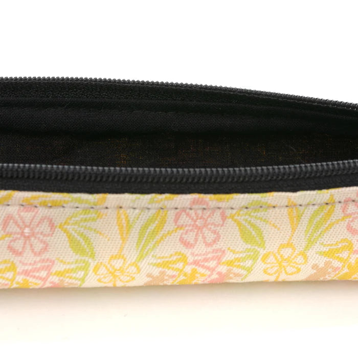 Nishijin-ori Pencil Case - Marrying Mice in the Cut-paper Appearance / White Clay - , Made in Kyoto, Japan, Japanese traditional craft pen case