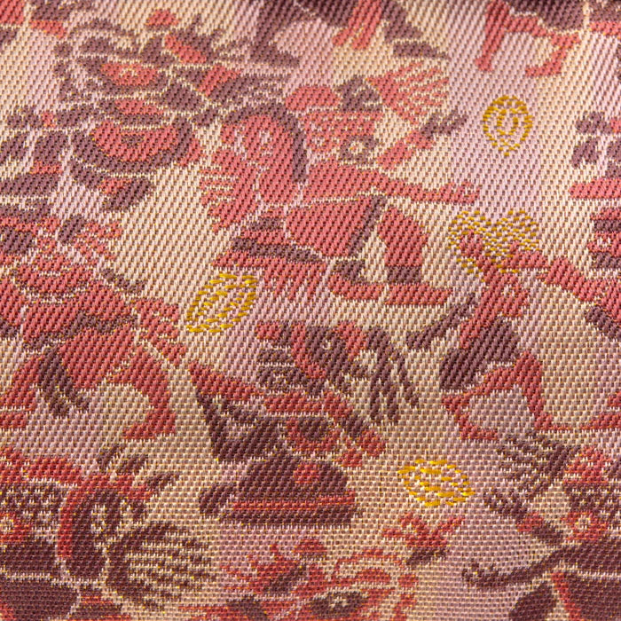 Nishijin-ori Small Pouch - Aztec Mythology -, Made in Kyoto, Japan, Cosmetic Pouch, Makeup Pouch, Japanese Gamaguchi Pouch, Travel Toiletry Pouch, Stationery Pouch, Bag organizer, Bag in Bag