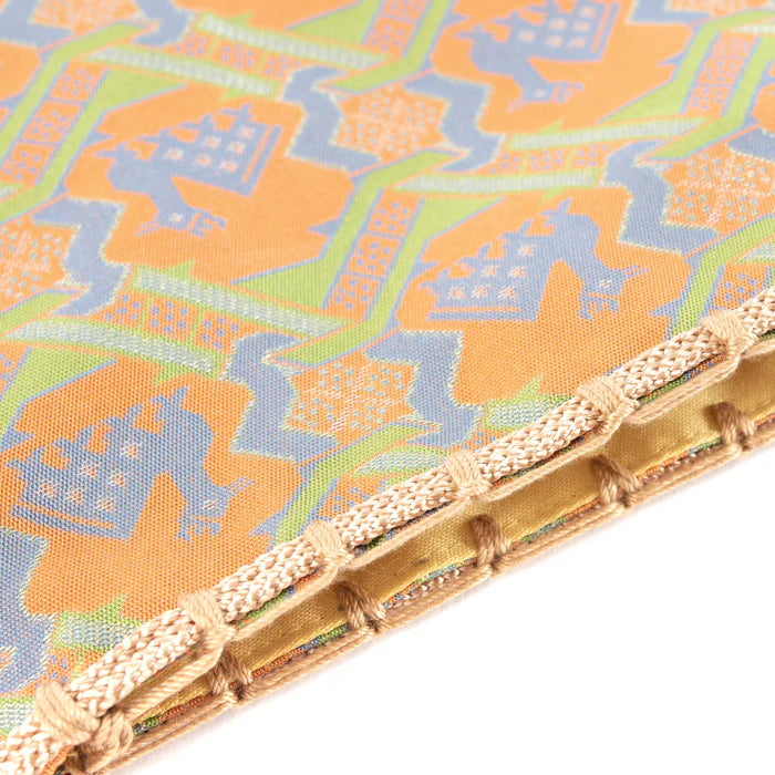 Nishijin-ori Small Drawstring Bag - Deer -, Made in Kyoto, Japan, Japanese traditional craft purse
