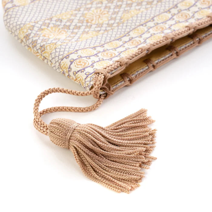 Nishijin-ori Small Drawstring Bag - Cherry Blossom -, Made in Kyoto, Japan, Japanese traditional craft purse