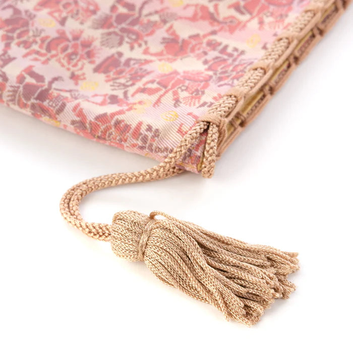 Nishijin-ori Small Drawstring Bag - Aztec Mythology -, Made in Kyoto, Japan, Japanese traditional craft purse