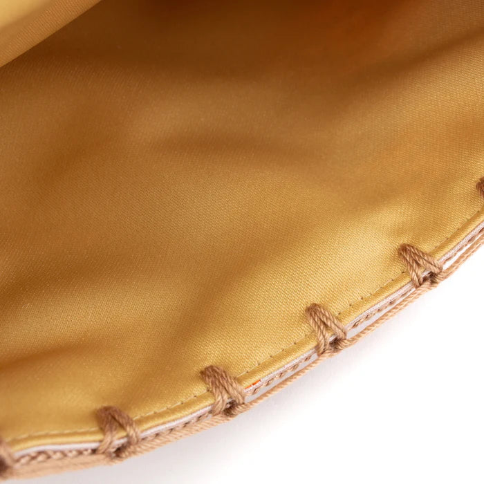 Nishijin-ori Small Drawstring Bag - Shell -, Made in Kyoto, Japan, Japanese traditional craft purse