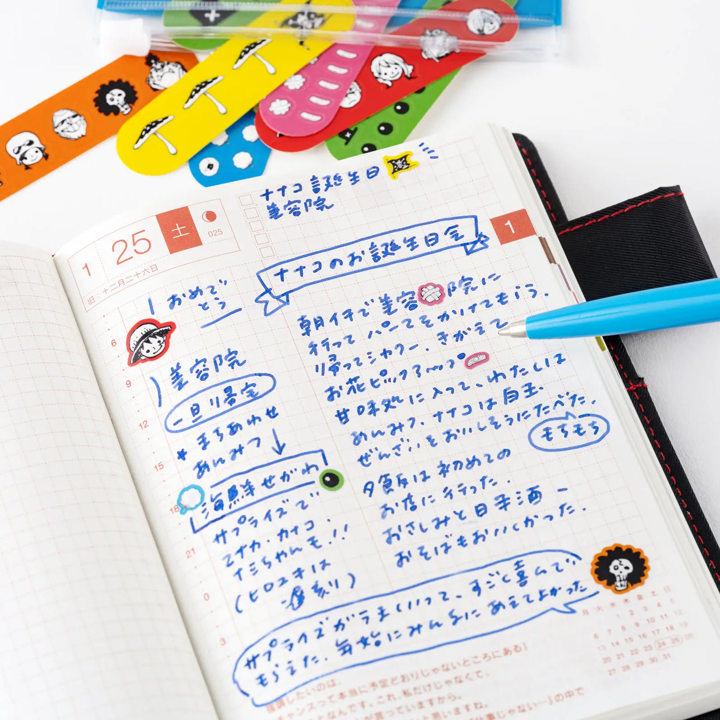 PRE-ORDER ONE PIECE magazine: Chopper’s Techo First Aid Kit Stickers , 2026 Hobonichi Accessories