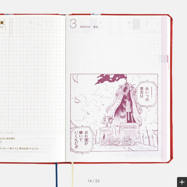 Hobonichi Techo 2025 ONE PIECE magazine: DON! HON / A6 Size / Daily / Jan start / Mon start - Japanese Edition