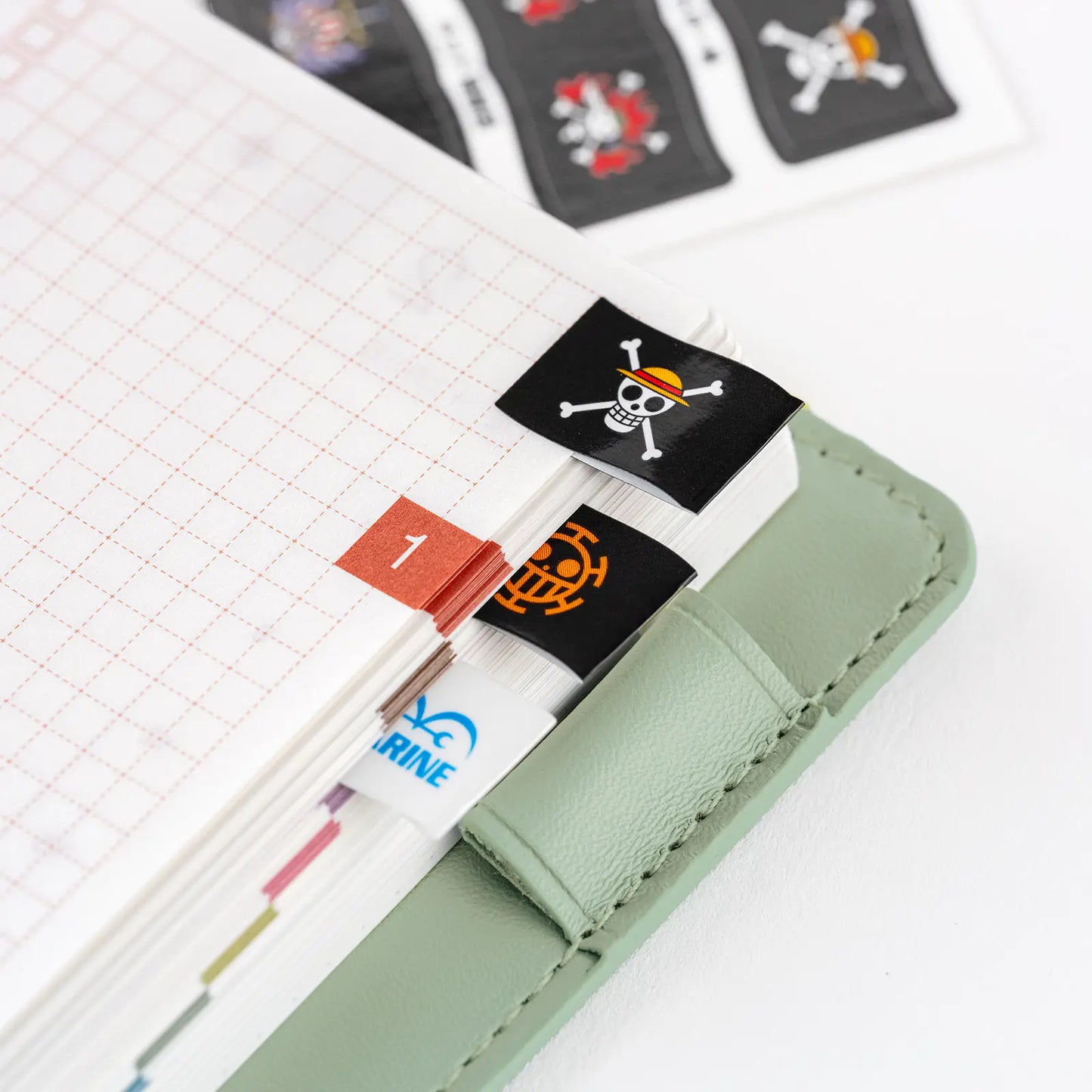 ONE PIECE magazine: Pirate Flag Index Stickers , 2026 Hobonichi Accessories