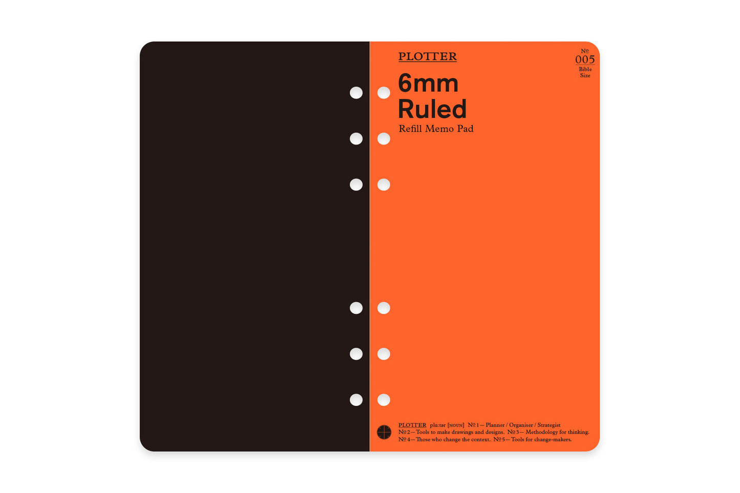 PLOTTER 6mm Ruled 80 sheets PLT0005 (Bible Size)