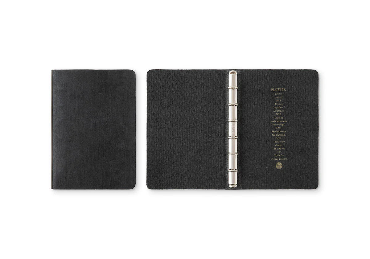 PLOTTER Horse Hair II 6-Ring Leather Binder PLT5016 (Mini Size)