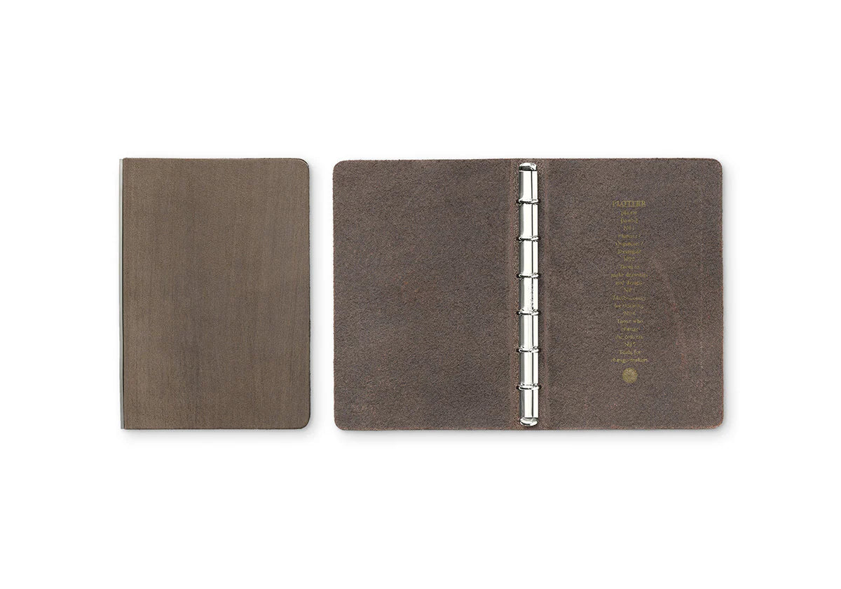 PLOTTER Horse Hair II 6-Ring Leather Binder PLT5016 (Mini Size)